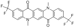 5,12-Dimethyl-2,9-bis-trifluoromethyl-5,12-dihydroquino2,3-bacridine-7,14-dione Struktur