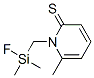 2(1H)-Pyridinethione,  1-[(fluorodimethylsilyl)methyl]-6-methyl- Struktur