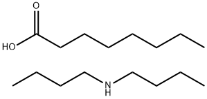 octanoic acid, compound with dibutylamine (1:1) Struktur