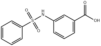 3-BENZENESULFONYLAMINOBENZOIC ACID Struktur