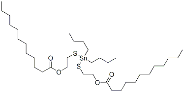 (dibutylstannylene)bis(thioethylene) dilaurate Struktur