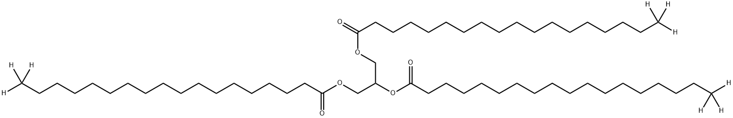 GLYCERYL TRI(OCTADECANOATE-18,18,18-D3) Struktur