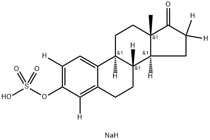 雌酮-D4 3-硫酸酯鈉鹽 結(jié)構(gòu)式