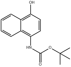 (4-HYDROXY-NAPHTHALEN-1-YL)-CARBAMIC ACID TERT-BUTYL ESTER Struktur