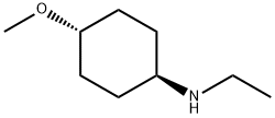 Cyclohexanamine, N-ethyl-4-methoxy-, trans- (9CI) Struktur