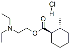 2-diethylaminoethyl (1R,2R)-2-methylcyclohexane-1-carboxylate hydrochloride Struktur