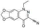 1-エチル-1,4-ジヒドロ-4-オキソ-[1,3]ジオキソロ[4,5-g]シンノリン-3-カルボニトリル 化學構造式