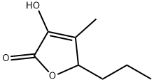 3-hydroxy-4-methyl-5-propylfuran-2(5H)-one Struktur