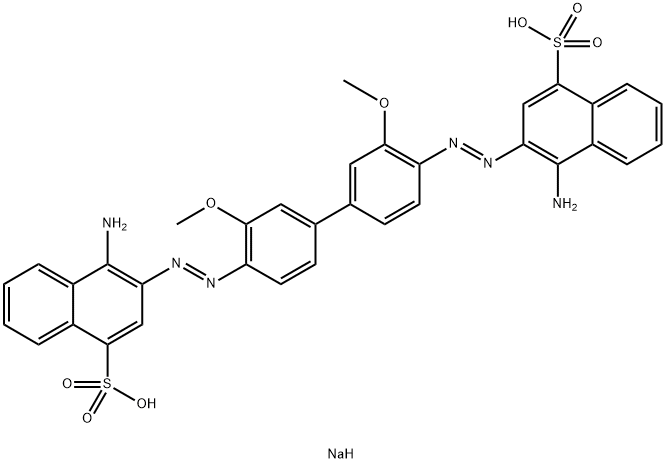 BENZOPURPURIN 10B Struktur