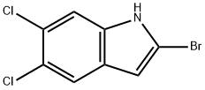 2-BROMO-5,6-DICHLORO-1H-INDOLE Struktur