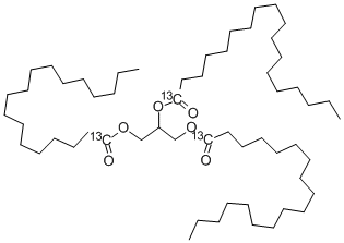 GLYCERYL TRI(OCTADECANOATE-1-13C) Struktur