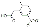 2-(2-Methyl-5-nitrophenyl)aceticacid Struktur