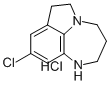 Pyrrolo(1,2,3-ef)(1,5)benzodiazepine, 1,2,3,4,6,7-hexahydro-9-chloro-2 -phenyl-, monohydrochloride Struktur