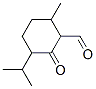 6-Methyl-3-isopropyl-2-oxocyclohexanecarbaldehyde Struktur