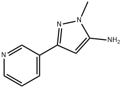 1-Methyl-3-pyridin-3-yl-1H-pyrazol-5-amine Struktur