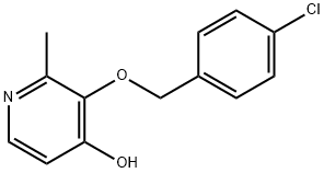 3-[(4-氯芐基)氧基]-2-甲基吡啶-4-醇 結(jié)構(gòu)式