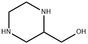 2-Piperazinemethanol Struktur