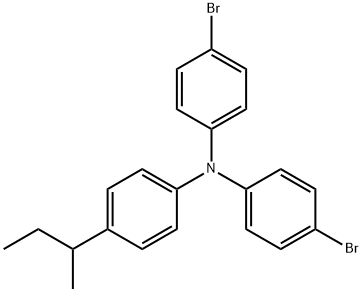 bis(4-broMophenyl)-4-sec-butylaniline Struktur