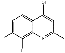 7,8-Difluoro-2-methylquinolin-4-ol Struktur