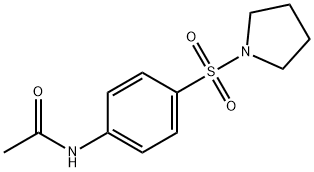 N-[4-(pyrrolidin-1-ylsulfonyl)phenyl]acetamide Struktur