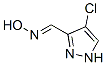 1H-Pyrazole-3-carboxaldehyde,4-chloro-,oxime(9CI) Struktur