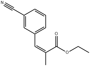 3-(3-CYANO-PHENYL)-2-METHYL-ACRYLIC ACID ETHYL ESTER Struktur