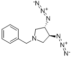 (3S,4S)-3,4-DIAZIDO-1-(PHENYLMETHYL)PYRROLIDINE Struktur