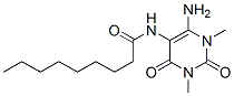 Nonanamide,  N-(6-amino-1,2,3,4-tetrahydro-1,3-dimethyl-2,4-dioxo-5-pyrimidinyl)- Struktur