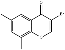 3-BROMO-6,8-DIMETHYLCHROMONE Struktur