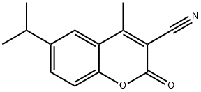 3-CYANO-6-ISOPROPYL-4-METHYLCOUMARIN Struktur