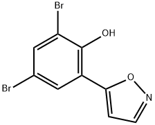 5-(3,5-DIBROMO-2-HYDROXYPHENYL)ISOXAZOLE Struktur