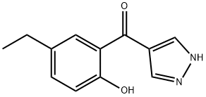 4-(5-ETHYL-2-HYDROXYBENZOYL)PYRAZOLE Struktur