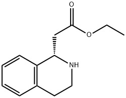 1-Isoquinolineacetic  acid,1,2,3,4-tetrahydro-,ethyl  ester,(1S)- Struktur