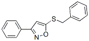 3-Phenyl-5-(benzylthio)isoxazole Struktur