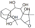 2,3-Epoxy-1,1,4,12-tetramethylperhydro-7,8a-ethanobenz[f]azulene-4,9,10,10a,12-pentol Struktur