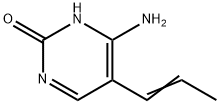 2(1H)-Pyrimidinone, 4-amino-5-(1-propenyl)- (9CI) Struktur