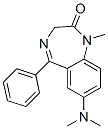 7-(Dimethylamino)-1,3-dihydro-1-methyl-5-phenyl-2H-1,4-benzodiazepine-2-one Struktur