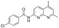 Benzamide, 4-chloro-N-(5,7-dimethyl-1,8-naphthyridin-2-yl)- (9CI) Struktur