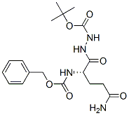 2-[(S)-5-Amino-1,5-dioxo-2-[[(benzyloxy)carbonyl]amino]pentyl]hydrazine-1-carboxylic acid tert-butyl ester Struktur