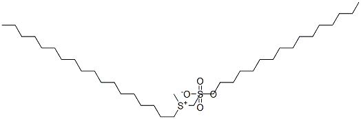 methyldioctadecylsulphonium methyl sulphate Struktur