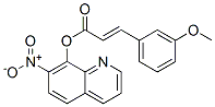 3-(3-Methoxyphenyl)propenoic acid 7-nitro-8-quinolyl ester Struktur