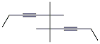 5,5,6,6-Tetramethyl-3,7-decadiyne Struktur