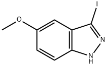 3-IODO-5-METHOXY (1H)INDAZOLE Struktur