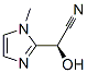 1H-Imidazole-2-acetonitrile,alpha-hydroxy-1-methyl-,(alphaS)-(9CI) Struktur