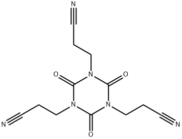 2,4,6-TRIOXO-1,3,5-TRIAZINE-1,3,5(2H,4H,6H)-TRIPROPIONITRILE Struktur