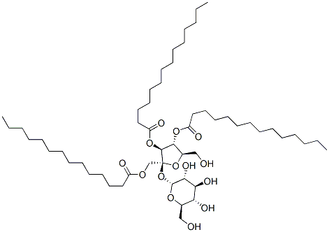 sucrose trimyristate Struktur