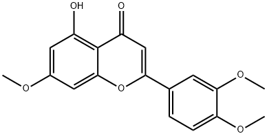 5-羥基-7,3',4'-三甲氧基黃酮 結(jié)構(gòu)式