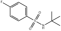 N-tert-Butyl-4-fluorobenzenesulfonamide Struktur