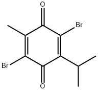 2,5-Dibromo-3-isopropyl-6-methylbenzoquinone Struktur