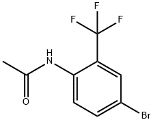 N-(4-bromo-2-trifluoromethl-pheny)-Acetamide Struktur